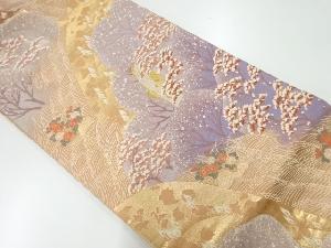 リサイクル　静香冬影色織出し袋帯
